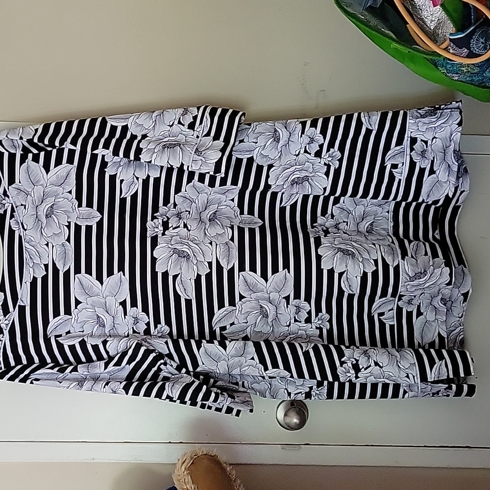 Dress black and white